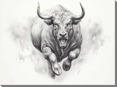 Картина маслом Бык №95