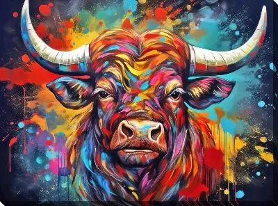 Картина маслом Бык №97