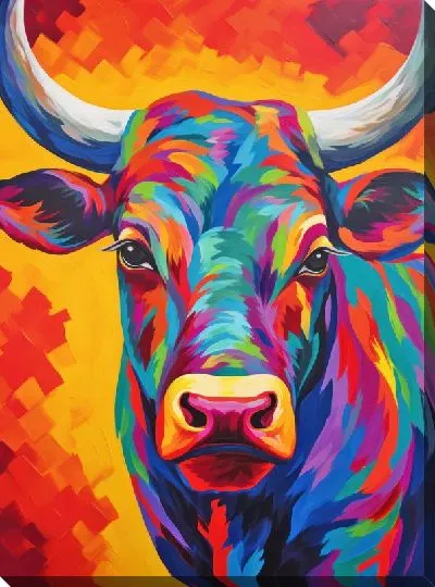 Картина маслом Бык №98