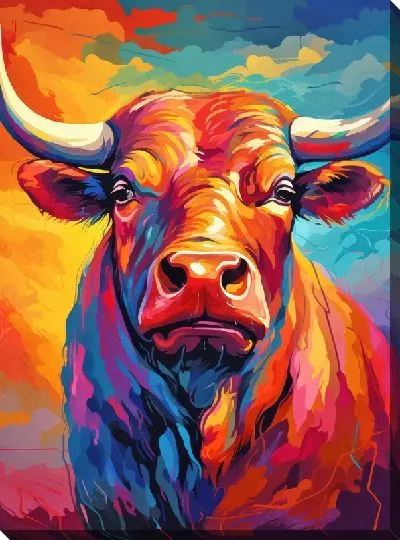 Картина маслом Бык №99
