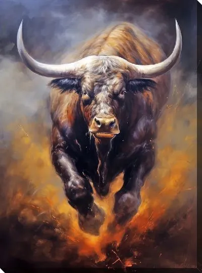 Картина маслом Бык №106