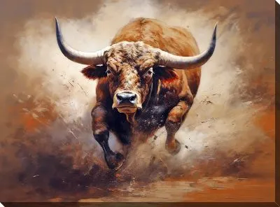 Картина маслом Бык №108