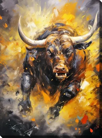 Картина маслом Бык №109