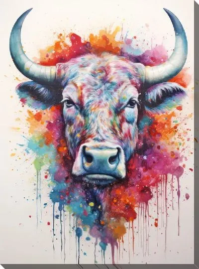 Картина маслом Бык №110