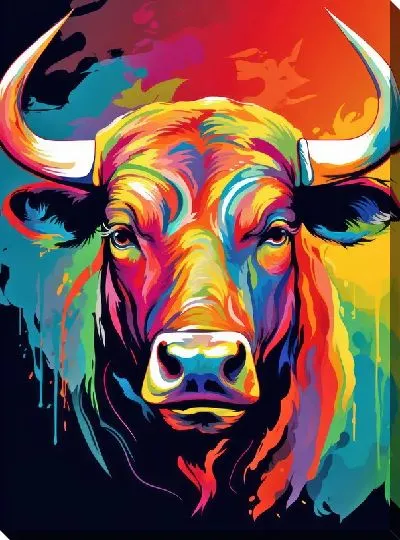Картина маслом Бык №1111