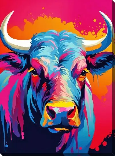 Картина маслом Бык №112