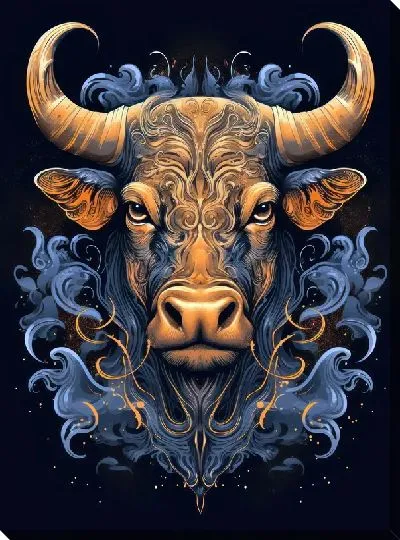 Картина маслом Бык №114