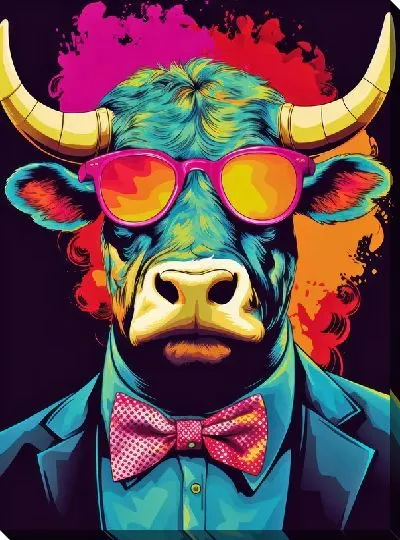 Картина маслом Бык №115