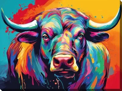 Картина маслом Бык №116