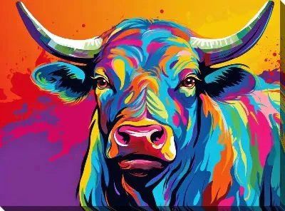 Картина маслом Бык №117