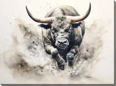 Картина маслом Бык №123