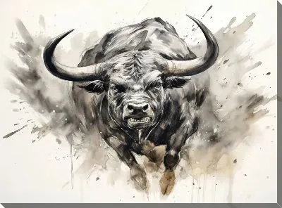 Картина маслом Бык №124