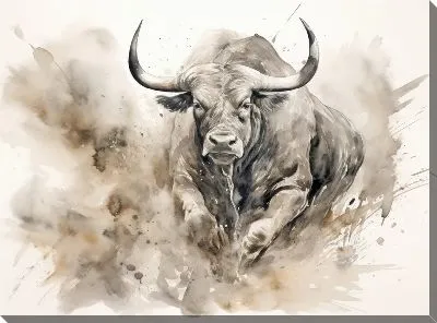 Картина маслом Бык №127