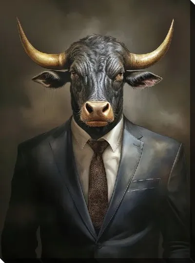 Картина маслом Бык №133