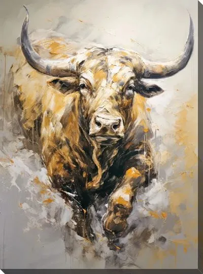 Картина маслом Бык №139