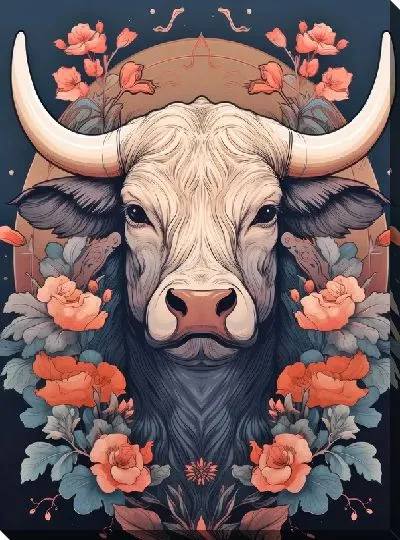 Картина маслом Бык №140