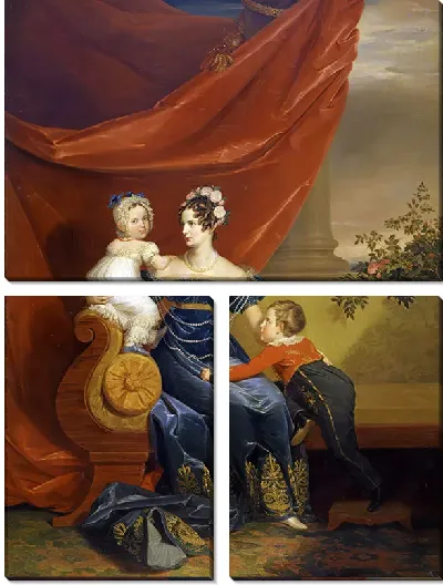 Картина Портрет великой княгини Александры Фёдоровны с детьми