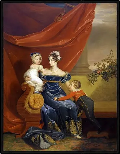 Картина Портрет великой княгини Александры Фёдоровны с детьми