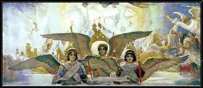 Картина Радость праведных о Господе (цетральная часть)