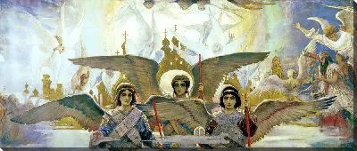 Картина Радость праведных о Господе (цетральная часть)