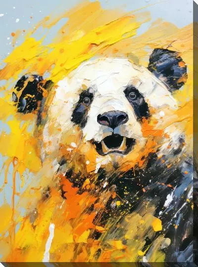 Картина маслом Панда №2