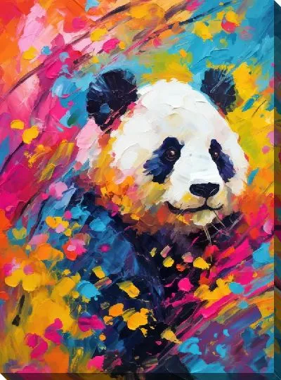 Картина маслом Панда №4
