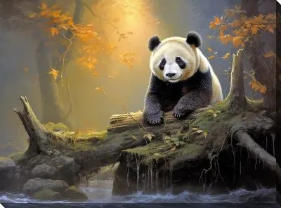Картина маслом Панда №6