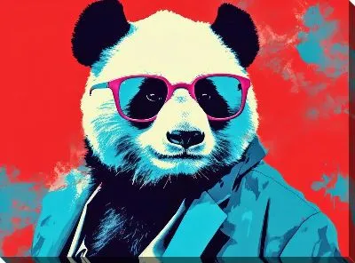 Картина маслом Панда №7