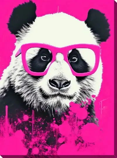 Картина маслом Панда №10