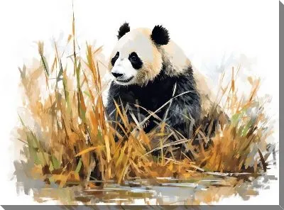 Картина маслом Панда №15