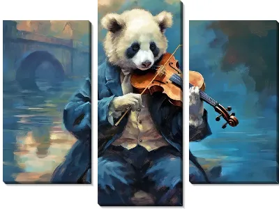 Модульная картина Панда №19
