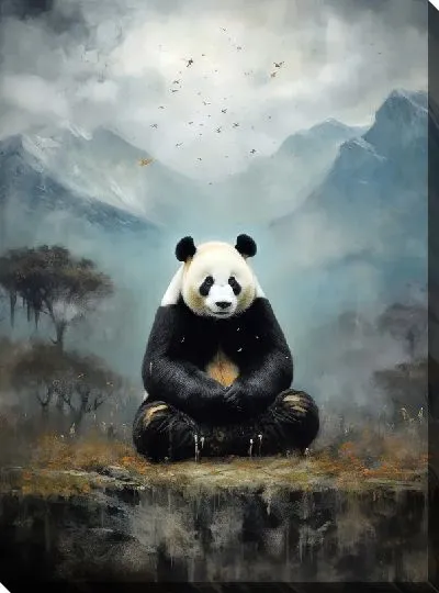 Картина маслом Панда №21