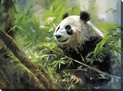 Картина маслом Панда №22