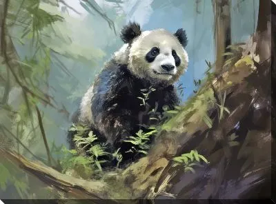 Картина маслом Панда №23