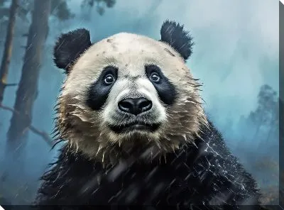Картина маслом Панда №24