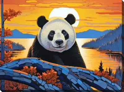 Картина маслом Панда №27