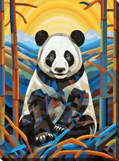 Картина маслом Панда №29