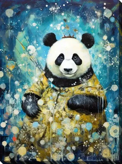 Картина маслом Панда №31