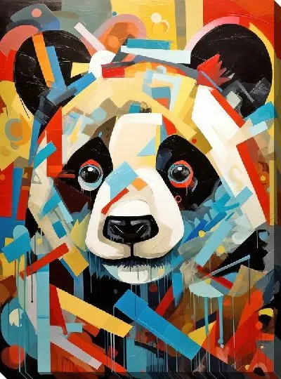 Картина маслом Панда №35