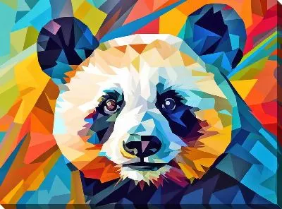 Картина маслом Панда №36