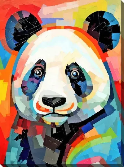 Картина маслом Панда №37