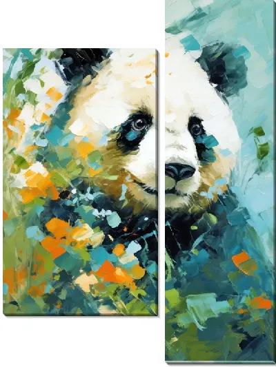 Модульная картина Панда №43