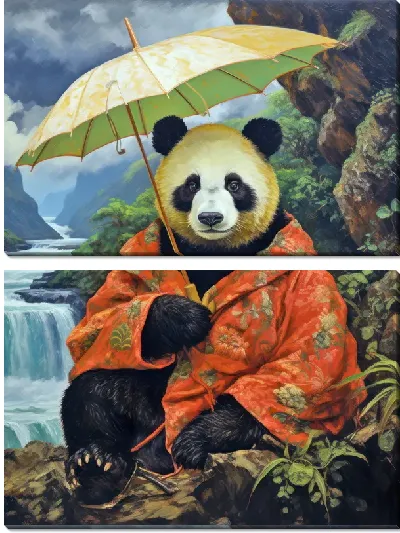 Модульная картина Панда №45