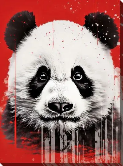 Картина маслом Панда №48
