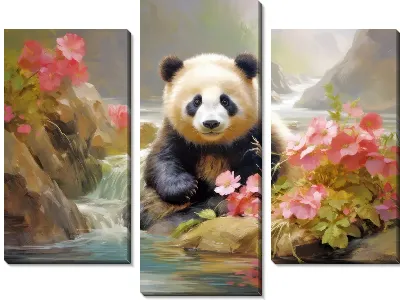 Модульная картина Панда №55