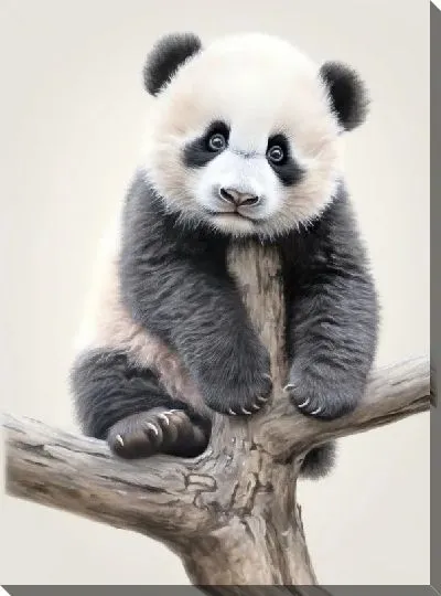 Картина маслом Панда №60