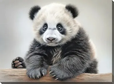 Картина маслом Панда №63