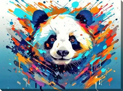 Картина маслом Панда №67