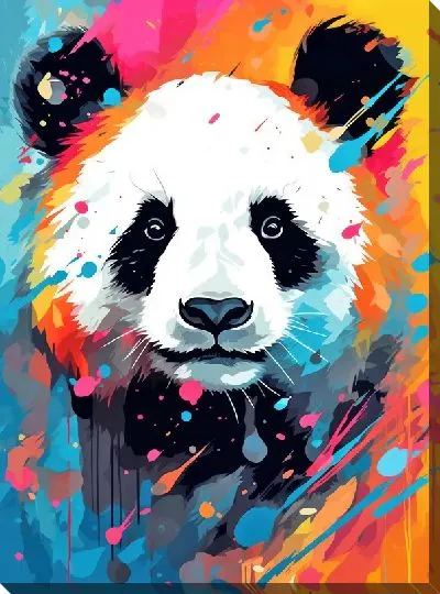 Картина маслом Панда №68