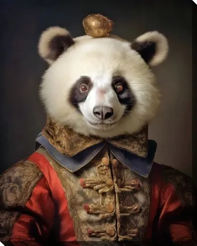 Картина маслом Панда №77